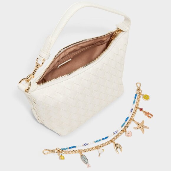 Seashell Charm Chain Link Shoulder Bag Purse - Picture 4 of 4